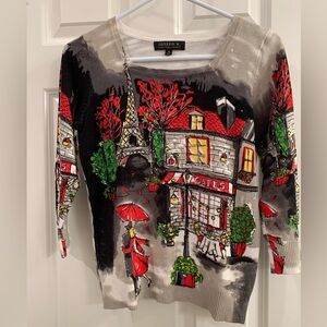 Joseph A. Light Weight 1/4 Sleeve Sweater